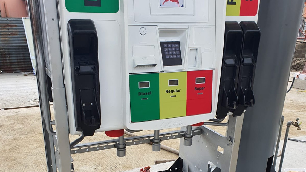 Instalación de dispensador de combustible 
