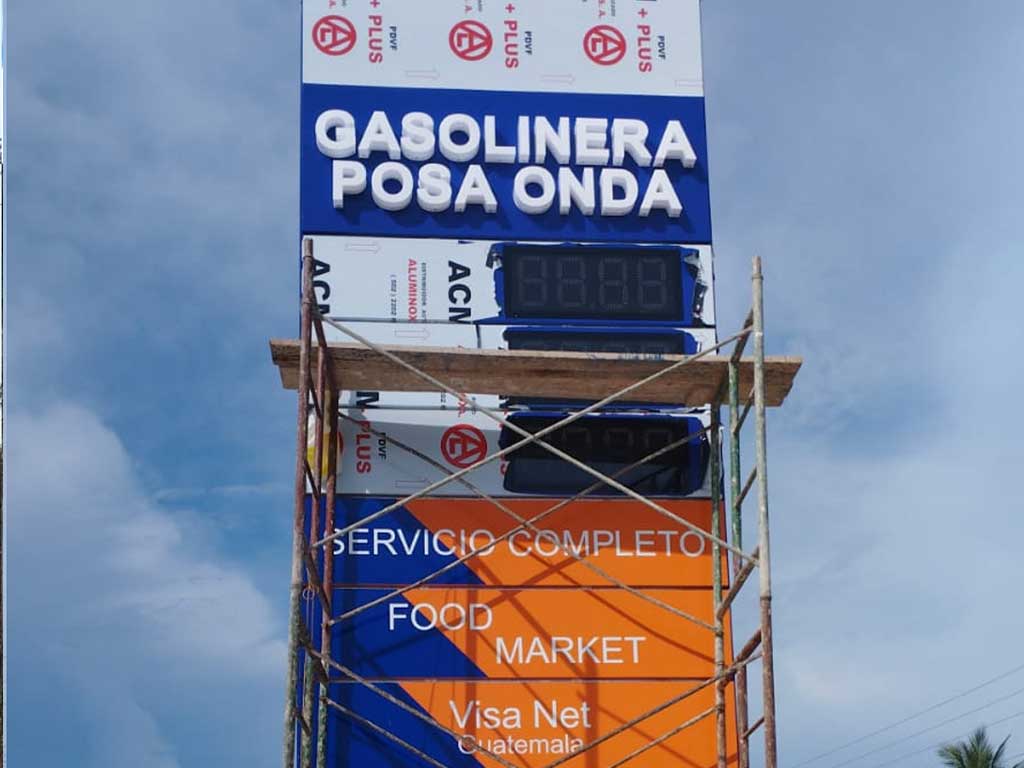 Gasolinera posa onda 